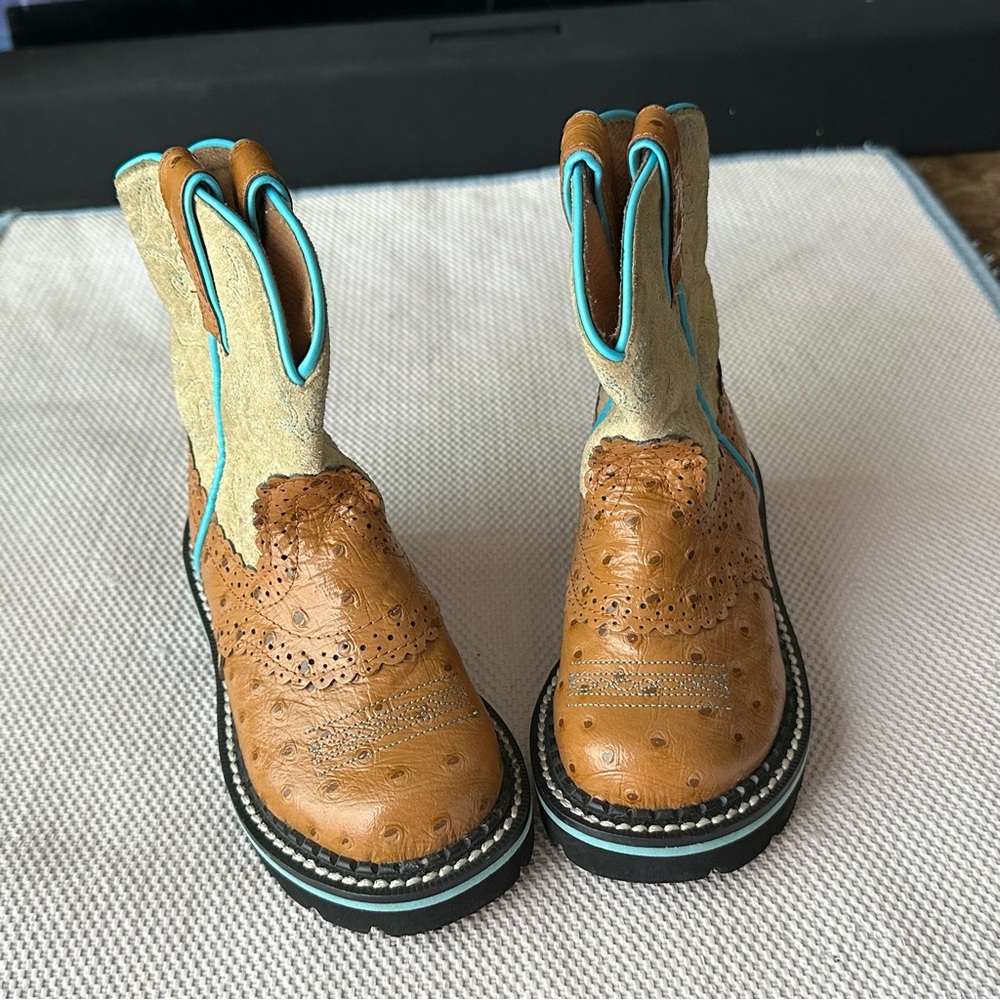 Arita flat baby western boot kids size 8 - Picture 5 of 11